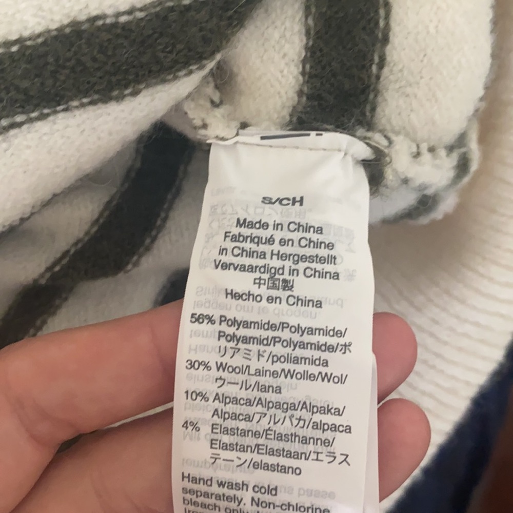 NTW MADEWELL WRAPFRONT SWEATER IN ELTHORNE STRIPE - Picture 10 of 10